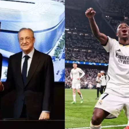 Vinicius Jr. manifesta reconhecimento a Pérez após triunfo em Wembley