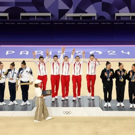 China Conquista Ouro Inédito na Ginástica Rítmica por Equipes nas Olimpíadas 2024