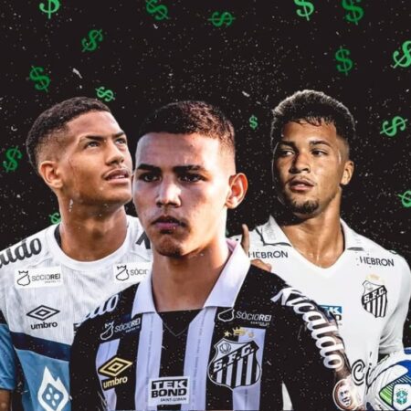 Trio Revelado pelo Santos: Marcos Leonardo, Deivid Washington e Ângelo na Europa