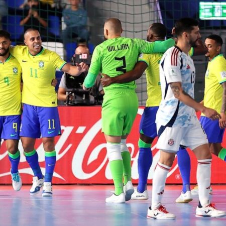 Brasil Goleia Costa Rica na Copa do Mundo de Futsal